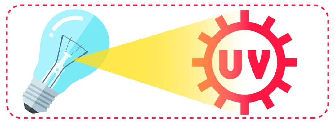 ilustración bombilla y polea