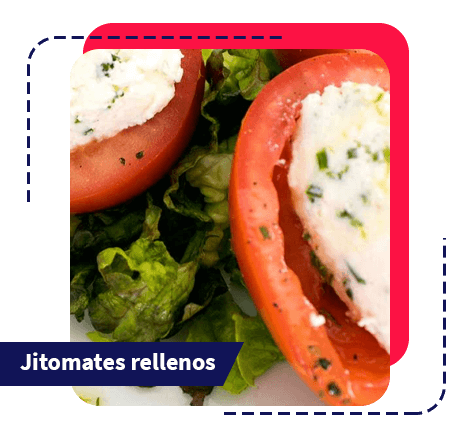 receta de Jitomates rellenos