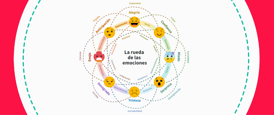 Conoce todos los elementos que componen a la rueda de las emociones