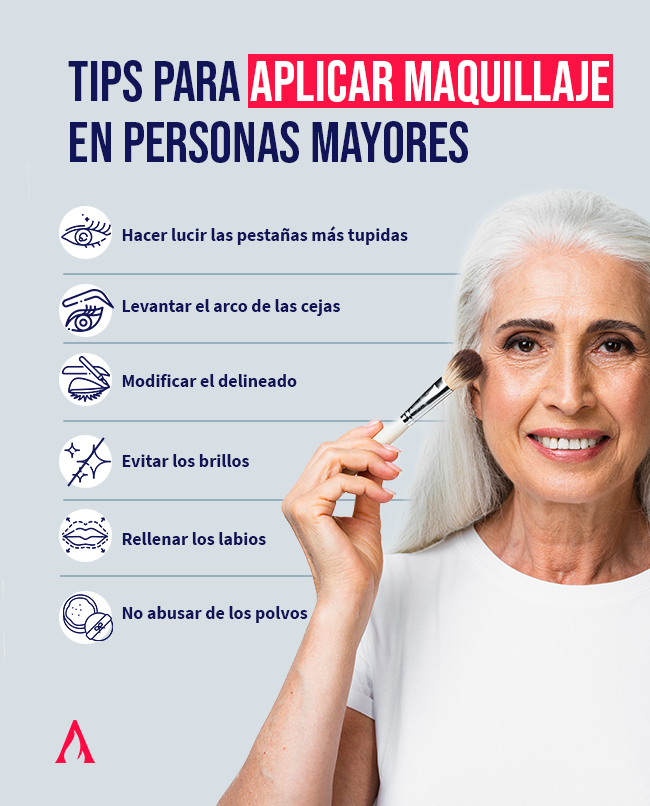 tips para maquillaje en personas mayores