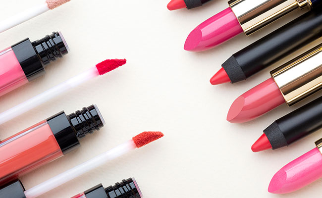 labiales de diferentes colores y tipos