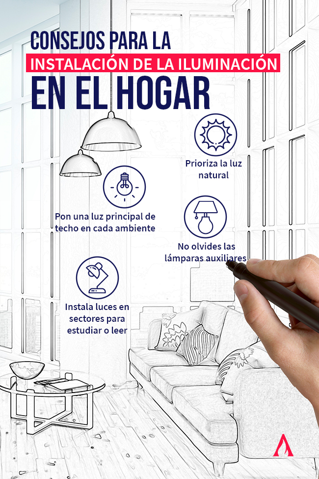 consejos para la instalacion de iluminacion en el hogar