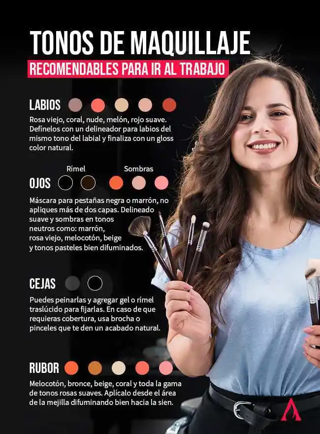 Tonos de maquillaje mas recomendables para ir al trabajo