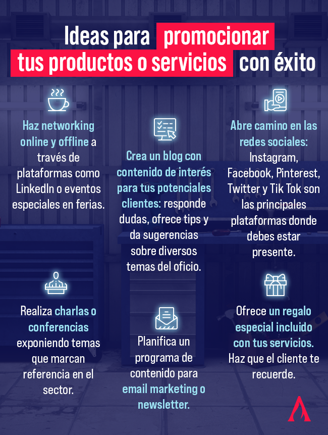 ideas para promocionar tus productos y servicios