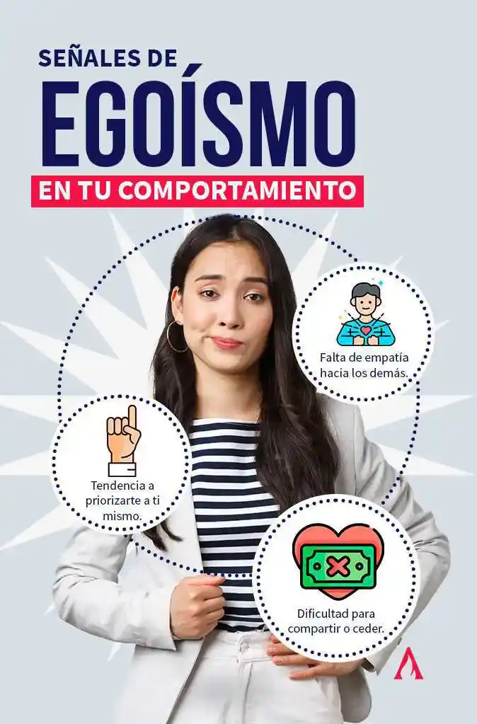 infografia de señales del egoismo